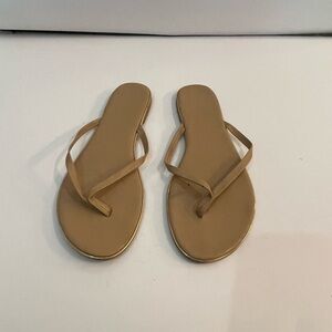 Tan Flip Flop Sandals